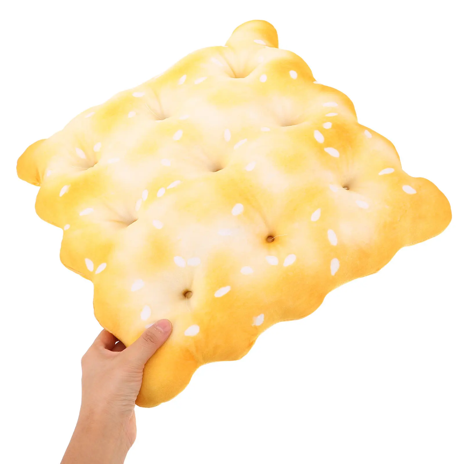 

Realistic Biscuit Shaped Pillow 45Cm Creative Simulation Cookie Cushion Unique Home Decoration for Living Room Sofa Bedroom