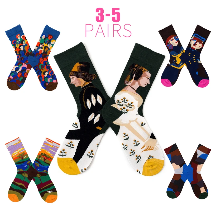 

Новые носки с принтом в стиле граффити, унисекс, AB-версия, асимметричный дизайн, парный стиль, уличная мода, всесезонные, универсальные, трендовые носки-кроссоверы