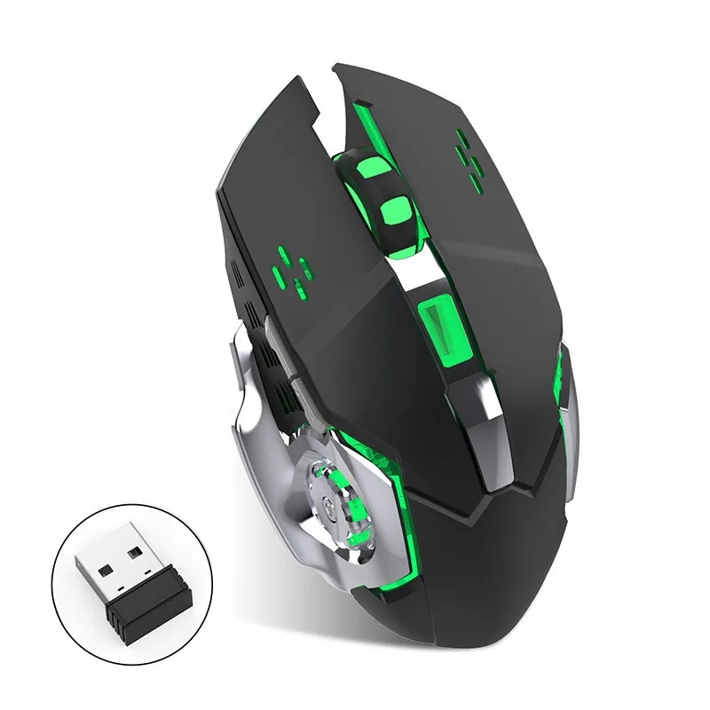 Dual-mode 2.4G Bluetooth wireless mouse T23 6D mixed color light Hot Wheels game mouse e-sports