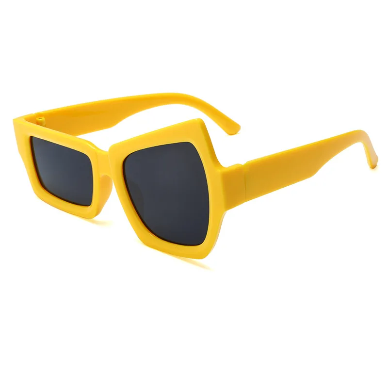 Augenbrauen-Sonnenbrille für Damen und Herren, Polygon Vintage Marken-Designer Quadratische Sonnenbrille für Damen, Damen-Brillen, Unisex-Brillen