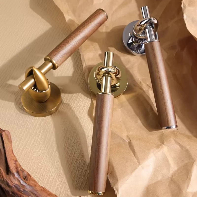 

Silent Bedroom Door Lock Universal Mortise Lock for Interior Wood Doors Privacy Quiet Latch Set Home Office Modern Door Hardware