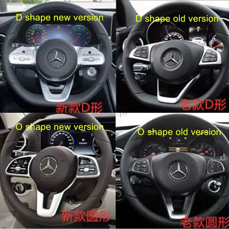 Car Steering Wheel Emblem Sticker Interior Badge Decoration for Mercedes benz W203 W204 W205 W176 W211 W212 W213 GLA GLC image 5