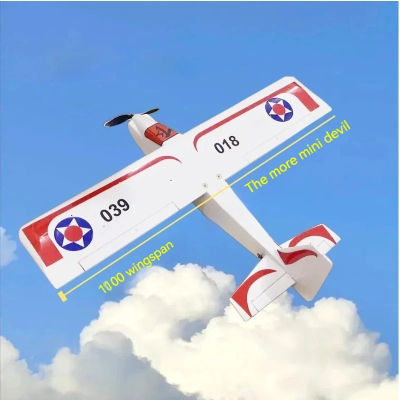 Devil's Fixed Wing Remote Control Aircraft Toy With A Wing Span Of 1000mm Beginner's Training Machine Electric Rc Airplane Model