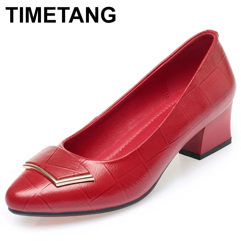 

Top Cowhide Women Leather Shoes High Heels Plus Size Elegant Comfortable Shoes Woman Banquet Fashion Wedding Shoes