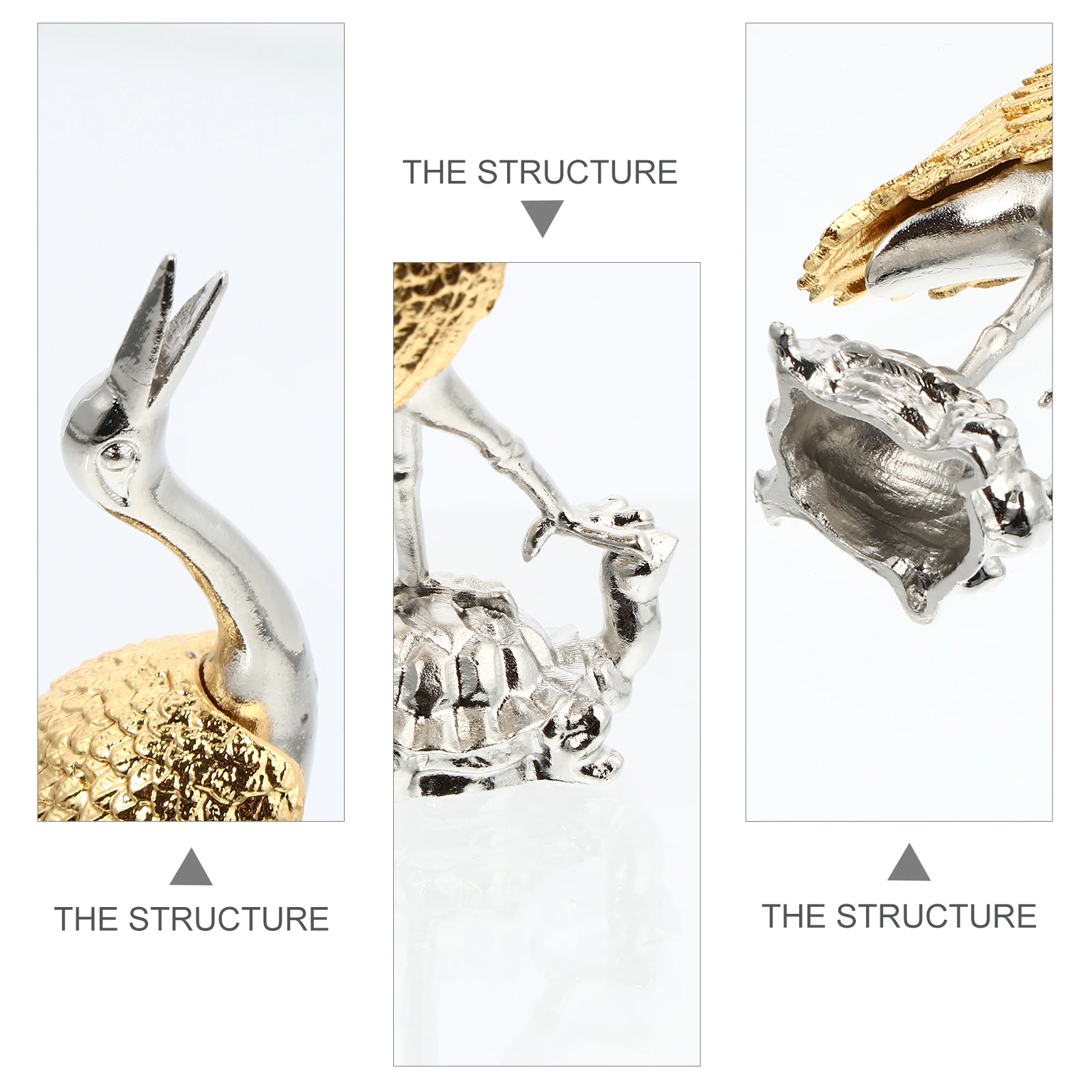 

Metal Crane nament Mini Classical Decor Birds Lovely Shape Bright Colors Various Styles Durable High Quality