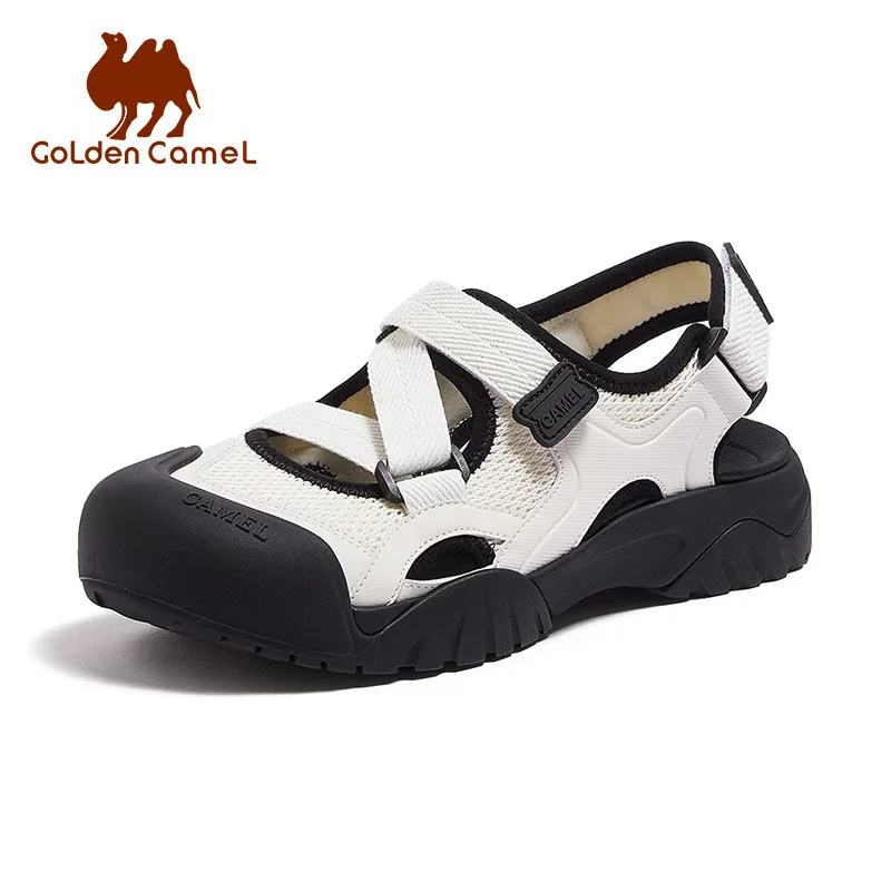 

GOLDEN CAMEL Women's Sports Beach Sandals Hollow Sandals Daddy Thick-soled Casual Shoes for Women Summer Sandalias Slippers