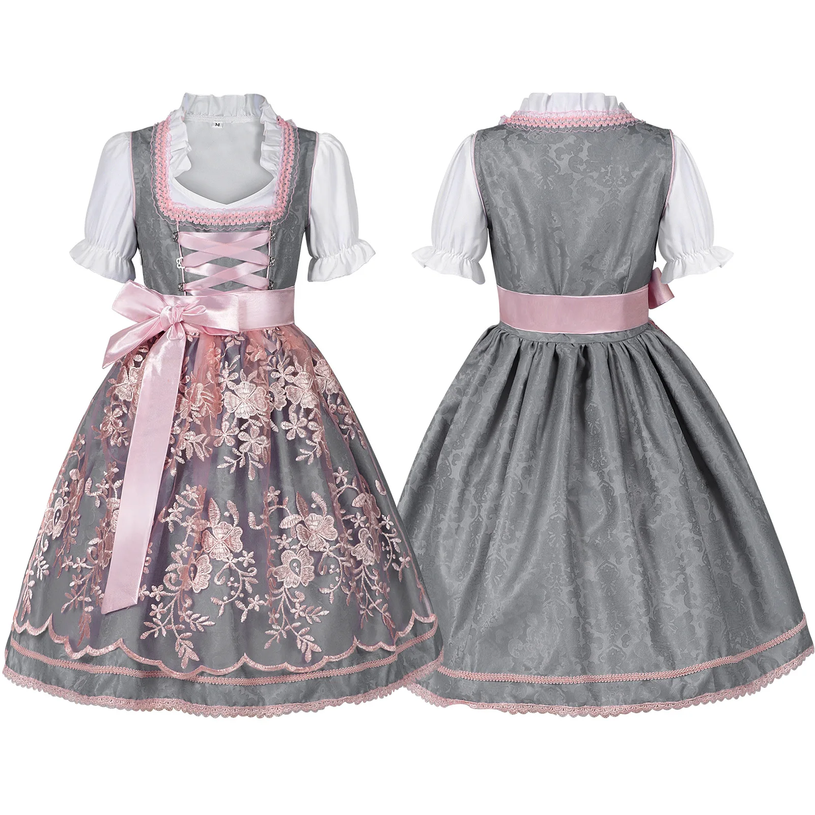 

Beer Clothing Dress Lace Apron Exclusive Collection Women's Two Piece Dresses New Modern Bavarian Dresses