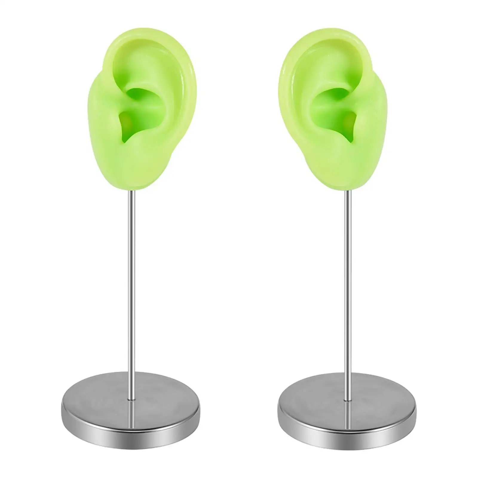 Silicone Ear Model Jewelry Holder Body Part Prop Realistic Organizer for
