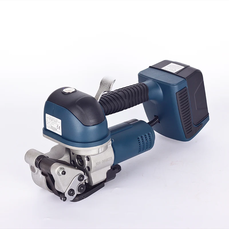 Herramienta de flejado alimentada por batería de fuerza de tensión 6000N, máquina de embalaje manual, bandas PET/PP de 13-19mm de ancho, herramienta de bandas