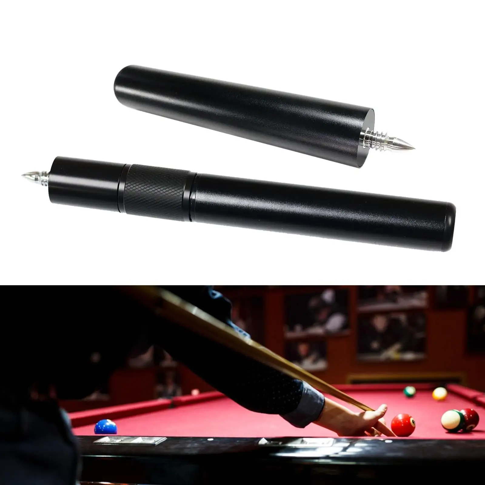 Pool Cue Extender บิลเลียด ส่วนต่อขยายคิวสระว่ายน้ําสําหรับผู้ที่ชื่นชอบการเริ่มต้น