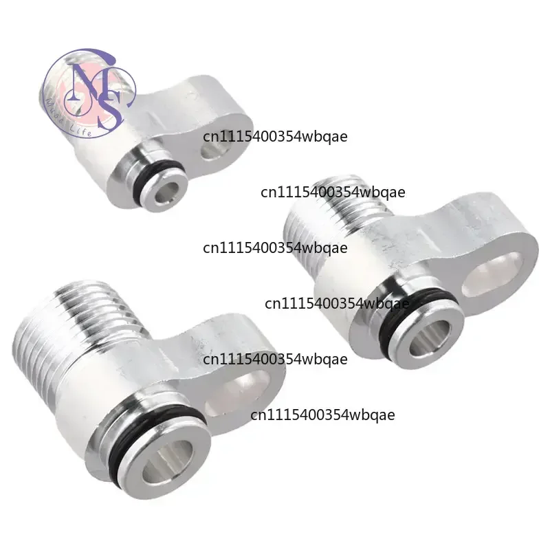 ZOCI-3Pcs Radiator Connector A/C Lines Condenser Hose Fitting Adapter For Car Air Conditioner R134A