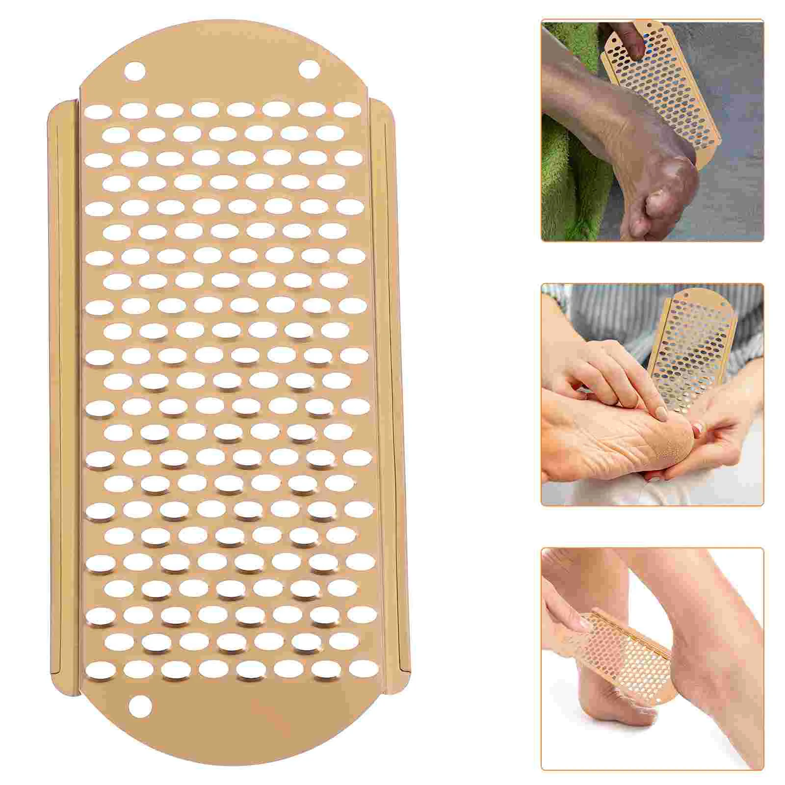 4pcs ไฟล์เท้าสําหรับ Hard Skin Removal สแตนเลสหินภูเขาไฟ Scrubber Grater Dead Skin Exfoliating เครื่องมือ Pedicure Home Use