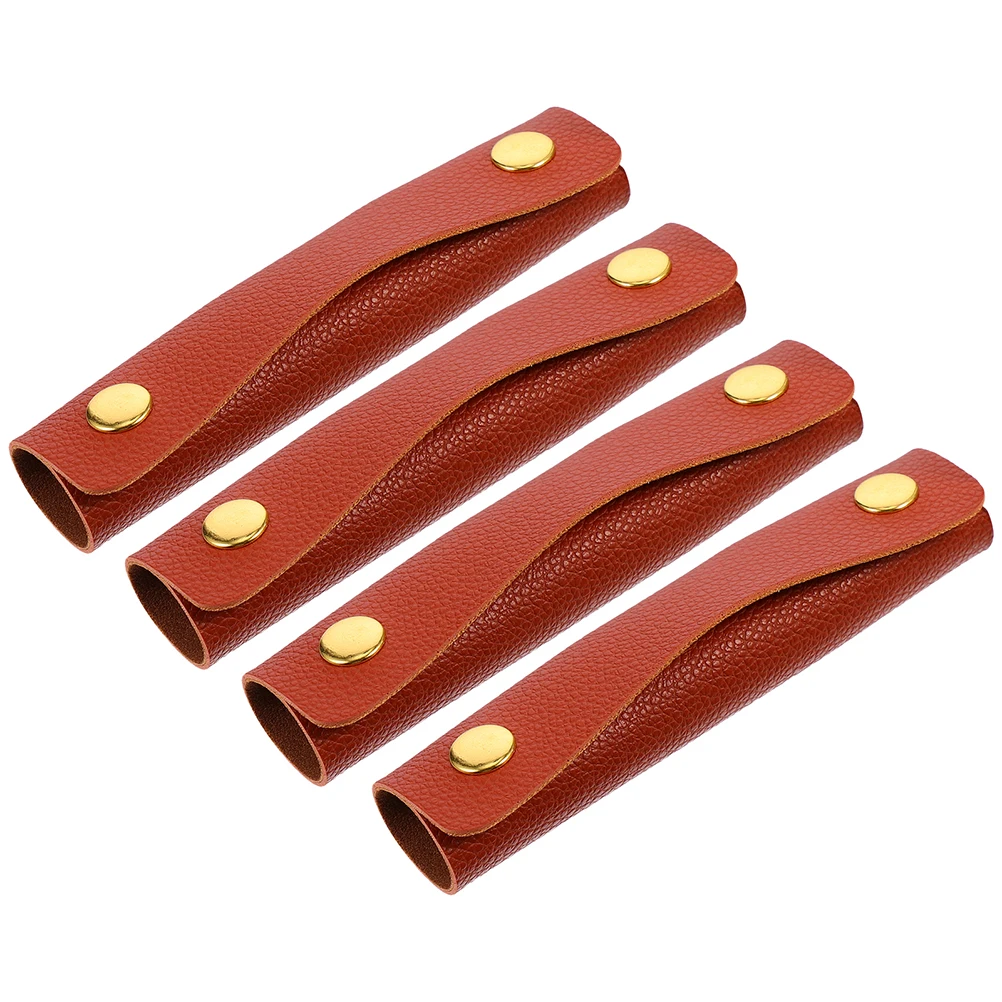 

4pcs Bag Handle Protector PU Protective Cover for Handbag Handles Anti-snap Gloves Grocery Carrier Luggage Hand