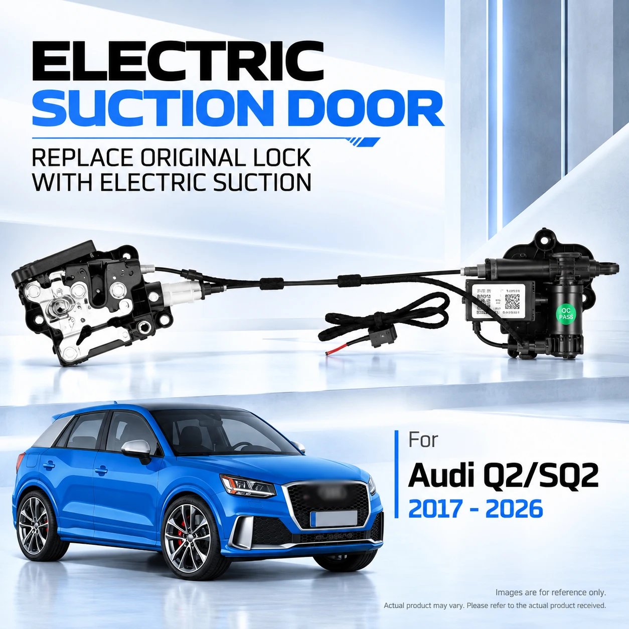 For Audi Q2 SQ2 2017-2026 Car Specific Electric Soft Close Door Lock Replacement Kit Auto Suction Door Upgrade