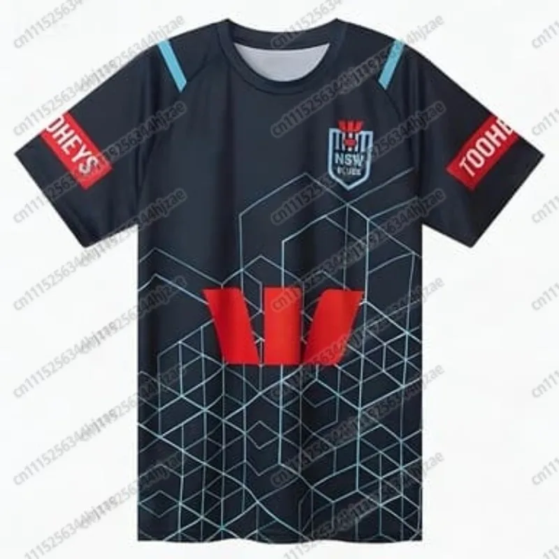 Sommerliche Trainingsjacke für Herren, New South Wales Blues, für Herren und Damen, schnelltrocknendes Sport-T-Shirt, im Familienstil. – Detail 7