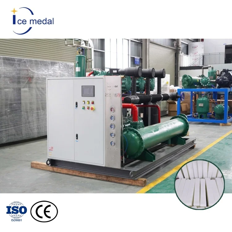 Máquina para Fabricar Bloques de Hielo ICE MEDAL con Certificación CE, 3/5/10 T, para Fábrica de Hielo en Bloques Grandes, Agua Salada
