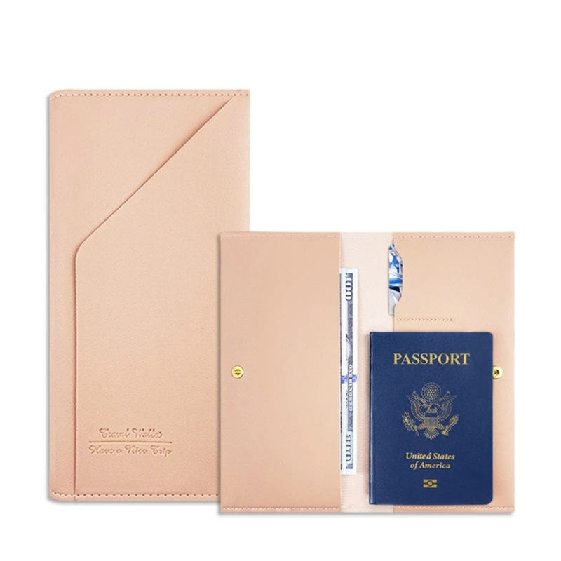 PU Leather Passport Covers Holder Card Protector Wallet Cards Organizer for Wedding Bride Couples Travel Gift 517D