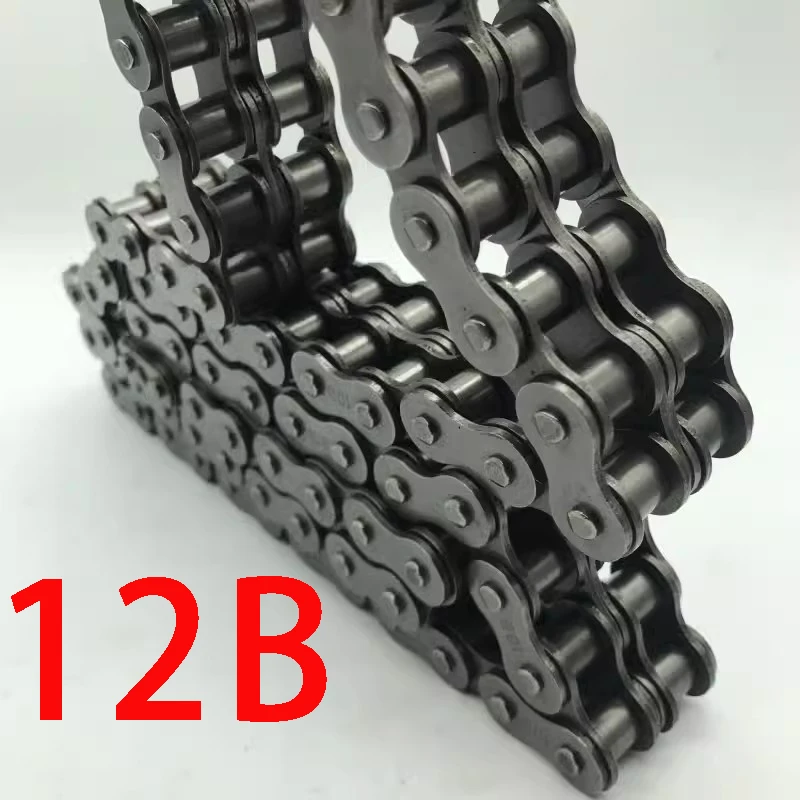 

1PC 1.5 Meter 12B-1 Short Pitch Precision Duplex Roller Chain Industrial Drive Double Row Chains