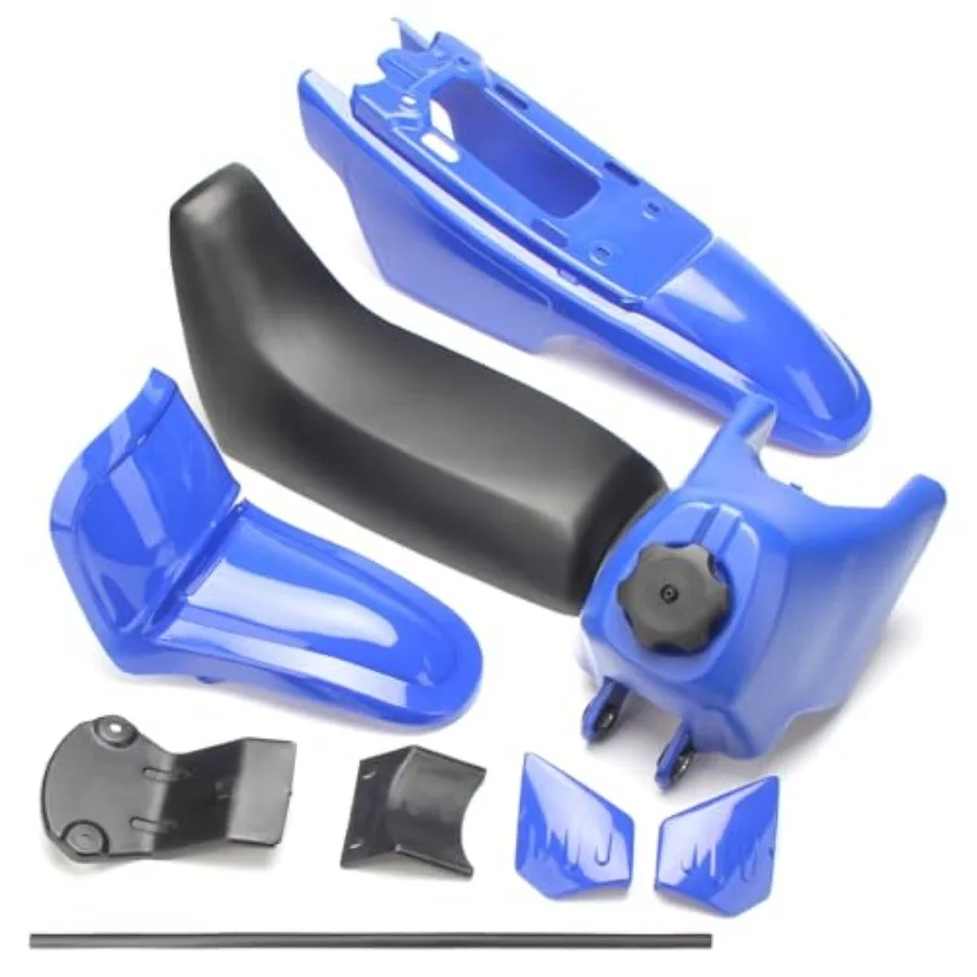 

Plastic Kit Body Seat Gas Tank for Yamaha PY50 PeeWee 50 Kid Bikes Blue