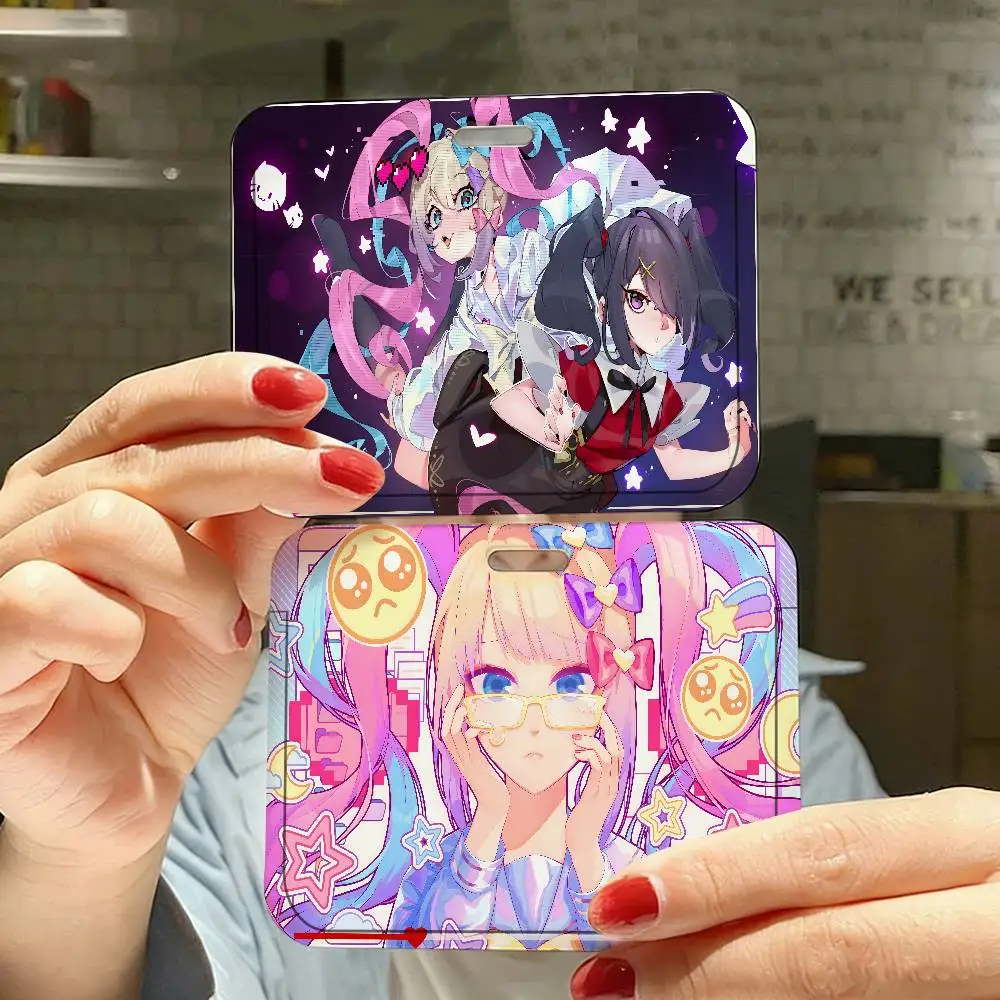 

Держатель для ID-карты/пропуска NEEDY GIRL OVERDOSE, чехол для рабочего пропуска компании, держатель для карты сотрудника, чехол для проездного билета с ремешком