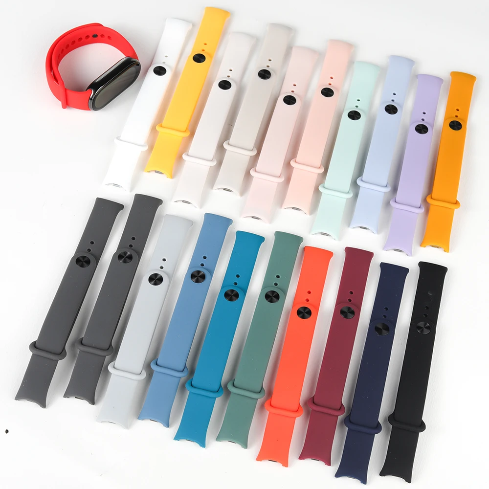 Silicone Strap for Xiaomi Smart Band 10 9 8 Sport Bracelet Replacement Wristbands Correa Xiaomi Mi Band 10 9 8 Strap Accessories