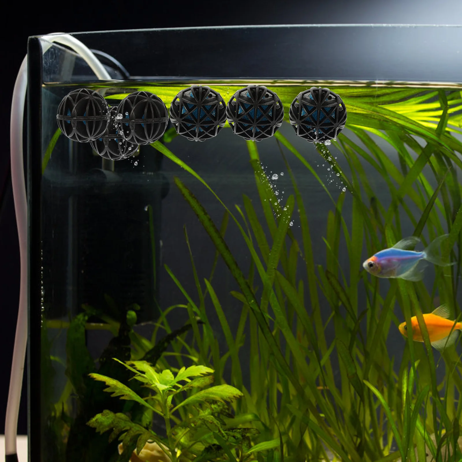 

50pcs 1 Bag Bio Balls High Density Filter Media For Swimming Pool Fish Tank Replaceable Washable Aquarium Filter Balls