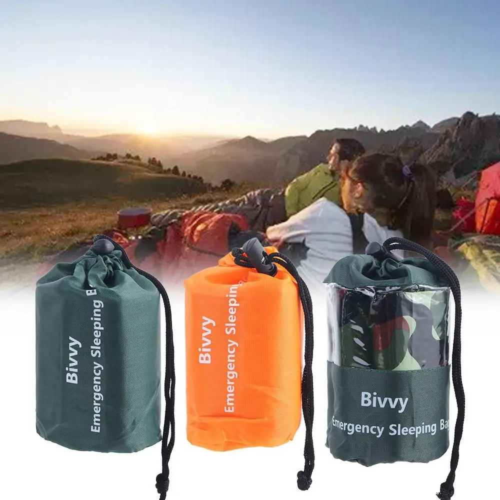 Outdoor Bivvy Windproof Thermal Blanket Sleeping Bags Emergency Sleeping Bag Survival Sleeping Bag Survival Blanket Bags