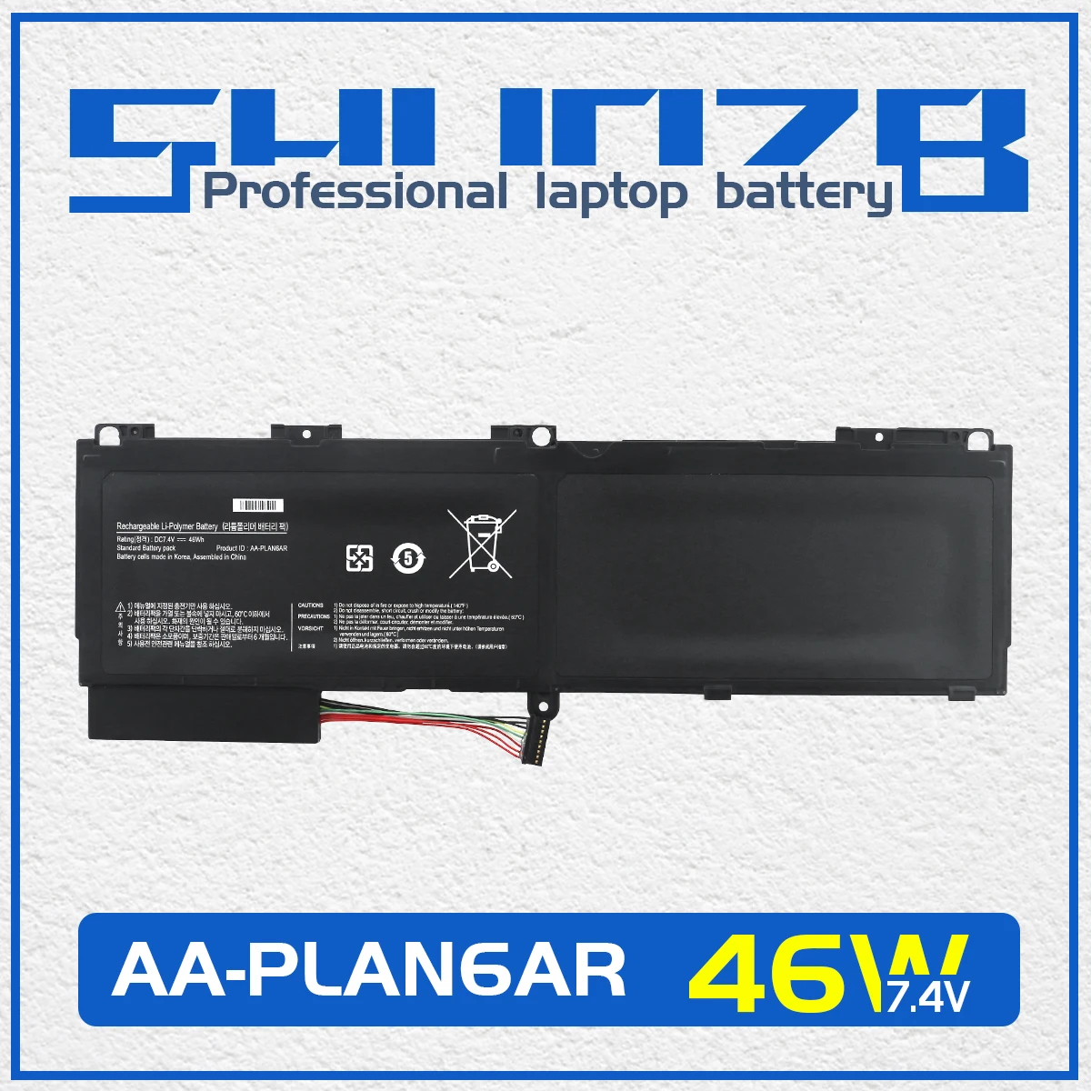 

SHUOZB Новый аккумулятор для ноутбука AA-PLAN6AR для Samsung 900X1B-A02 900X3A-A01 900X1BA01 NP900X3A 900X1AA01US Series BA43-00292A 46WH