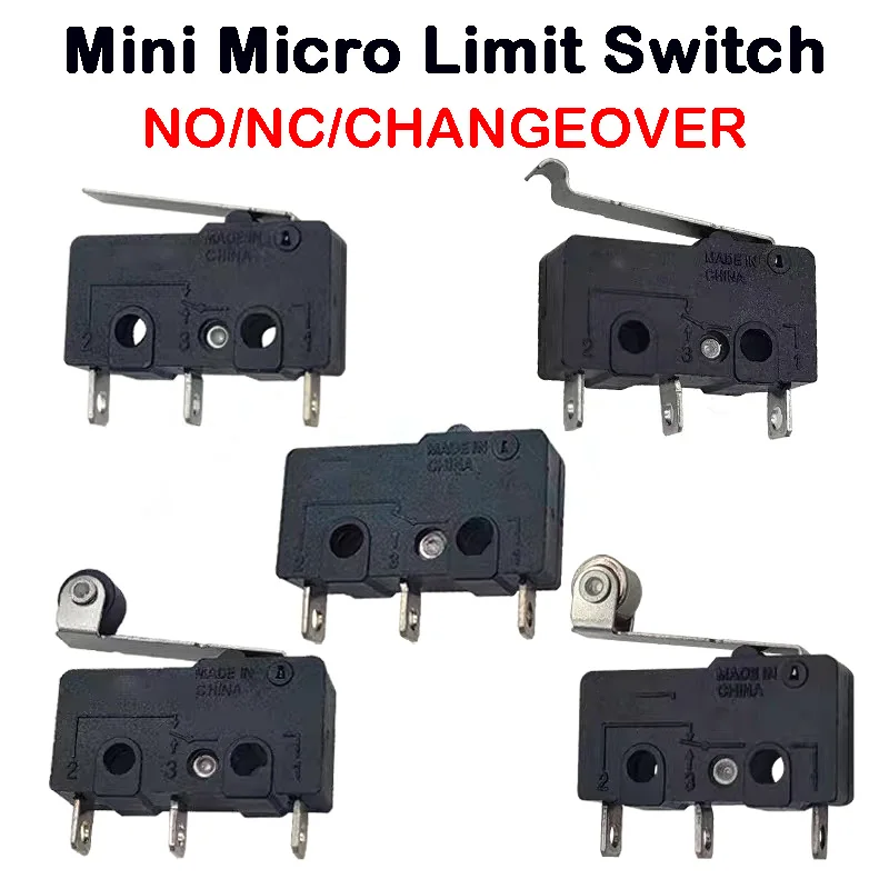 

10/50/100PCS Micro Limit Switch with SPDT Snap Action - Safe, Eco-Friendly for Home Appliance On/Off Control