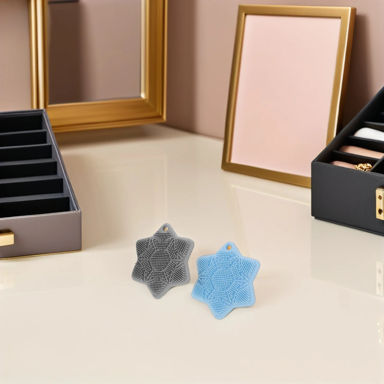 4개입 실리콘 얼굴 스크러버 부드러운 브러슬 깊은 모공 청소 부드러운 각질 제거 방수 휴대용 민감성 피부용