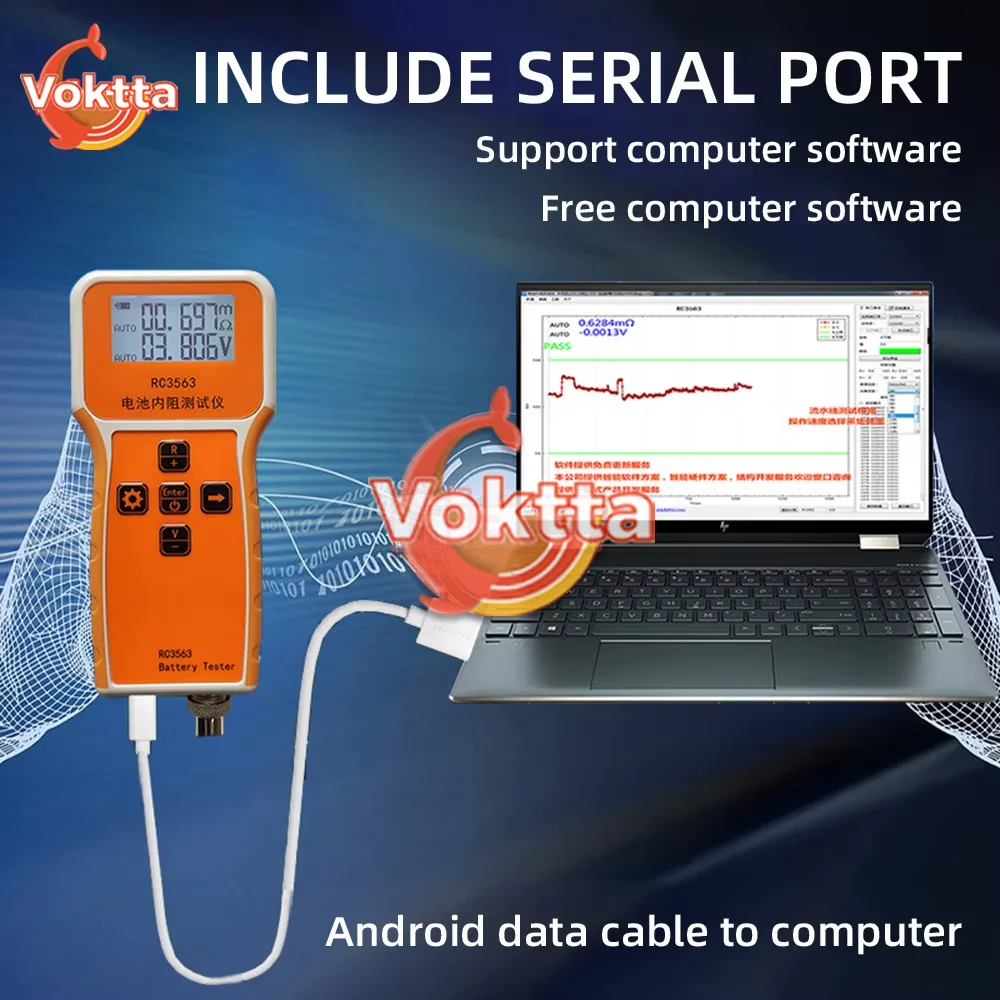 Sonda de alta gama RC3563, Detector de resistencia interna de alta precisión, probador de batería de coche de litio ácido, CA de cuatro cables verdaderos