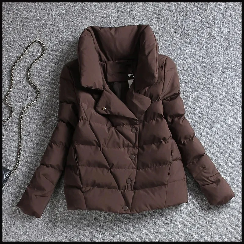 2023 Winter New Slim Prevent Cold Women Jacket Solid Ultra Light Casual Coat Fashion Outwear