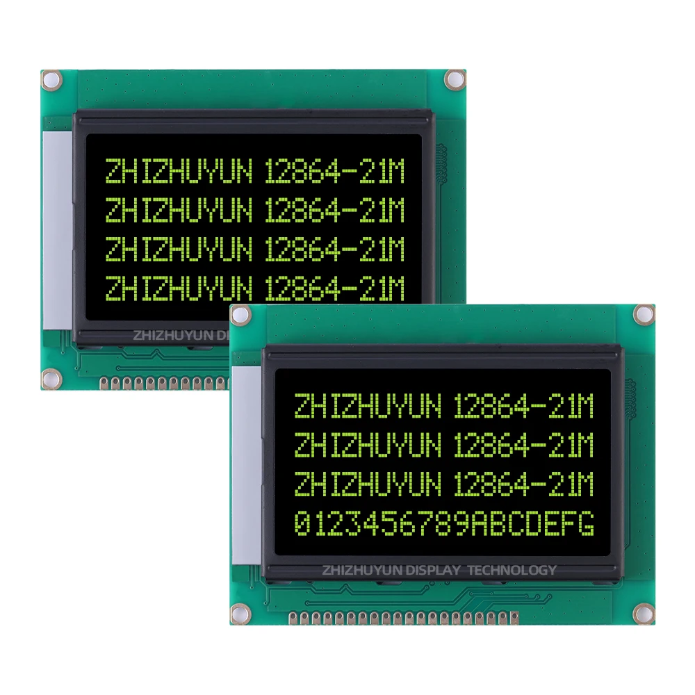 Imagem -05 - Chip de Tela Lcd 1286421m com Inglês Filme Preto Serial de Fonte Vermelha Controlador de Tela Lcd Serial St7920 Dfstn