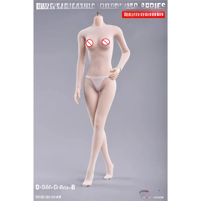 Fire Girl Toys 1/6 Scale FG-YC-003 Female Sexy Grid Jumpsuit Stockings Clothes Model for 12'' Action Figures Body Dolls