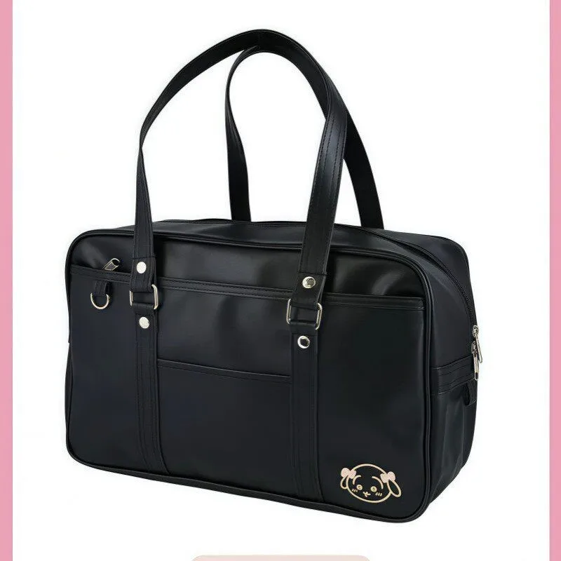 Large Capacity Cartoon Gigi Kawaii JK Uniform Underarm Bag Storage Pouch Women's Handbag Shoulder Bag School Style