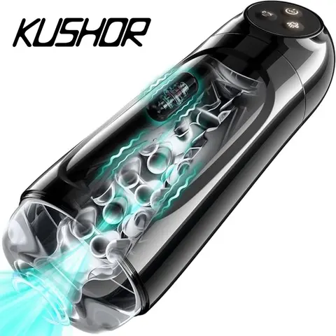 Automatic Sucking Male Masturbator Vibration Blowjob Machine Masturbation Cup With 9 Suction 10 Vibrating Modes sexx Toys for Men