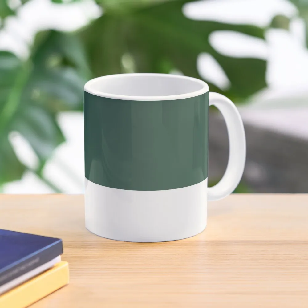 Pantone Hunter Green Classic  Mug Coffee Image Tea Photo Cup Simple Handle Round Printed Drinkware Gifts Picture Design