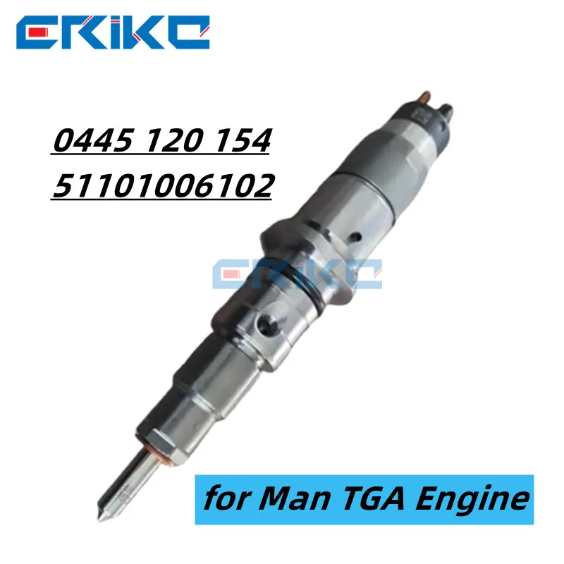 

0445 120 154 New Common Rail Injector 0445120154 51101006102 0 445 120 154 for Man TGA Engine