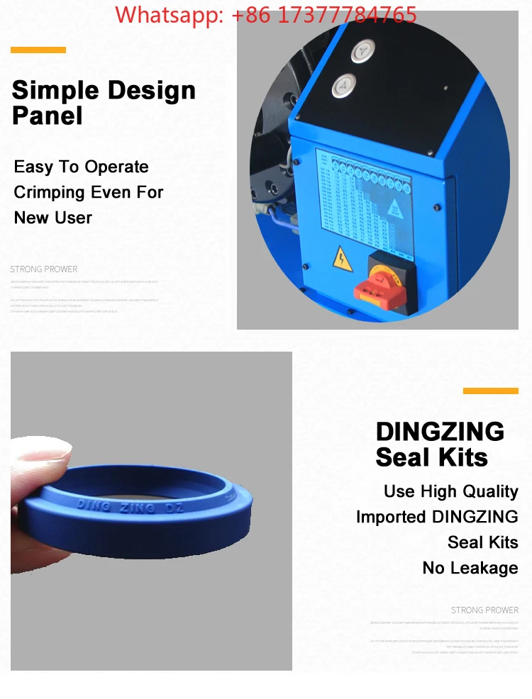 Hot sale CE Free dies hydraulic pipe press hydraulic hose crimping machine DX68 finn power P32 hose crimper with germany quality