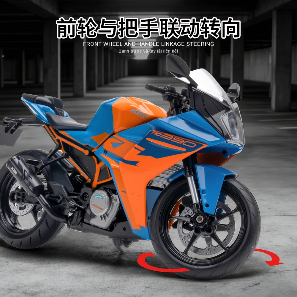 NEW 1:12 RC390 RC 390 Motorcycle Model Toy Vehicle Collection Autobike Shork-Absorber Off Road Autocycle Car Birthday Gift