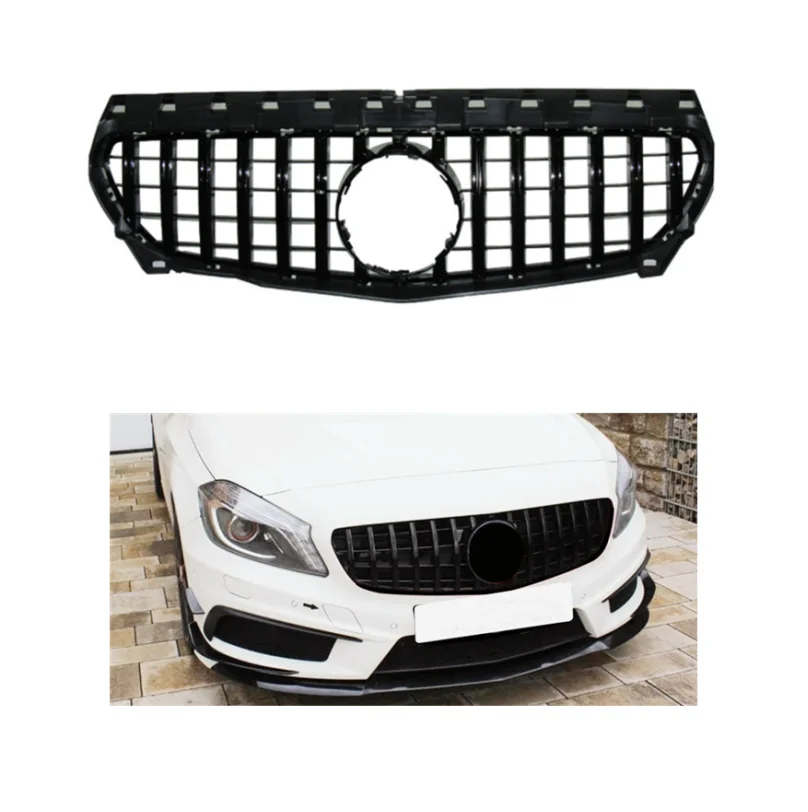 

GTR Style Radiator Grille For Mercedes Benz A Class W176 Panamericana Front Grill 2013-2015