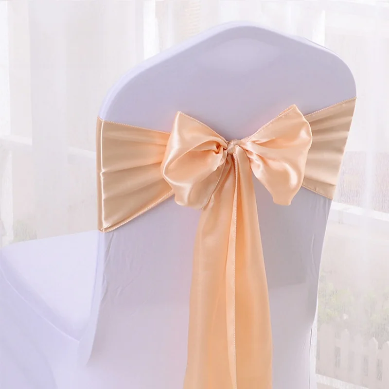 

5pcs Wedding Decoration Products Ribbons Ribbon Banquet Chair Covers Bows Chair Straps Banquet Party Decoration Sillas New Sales