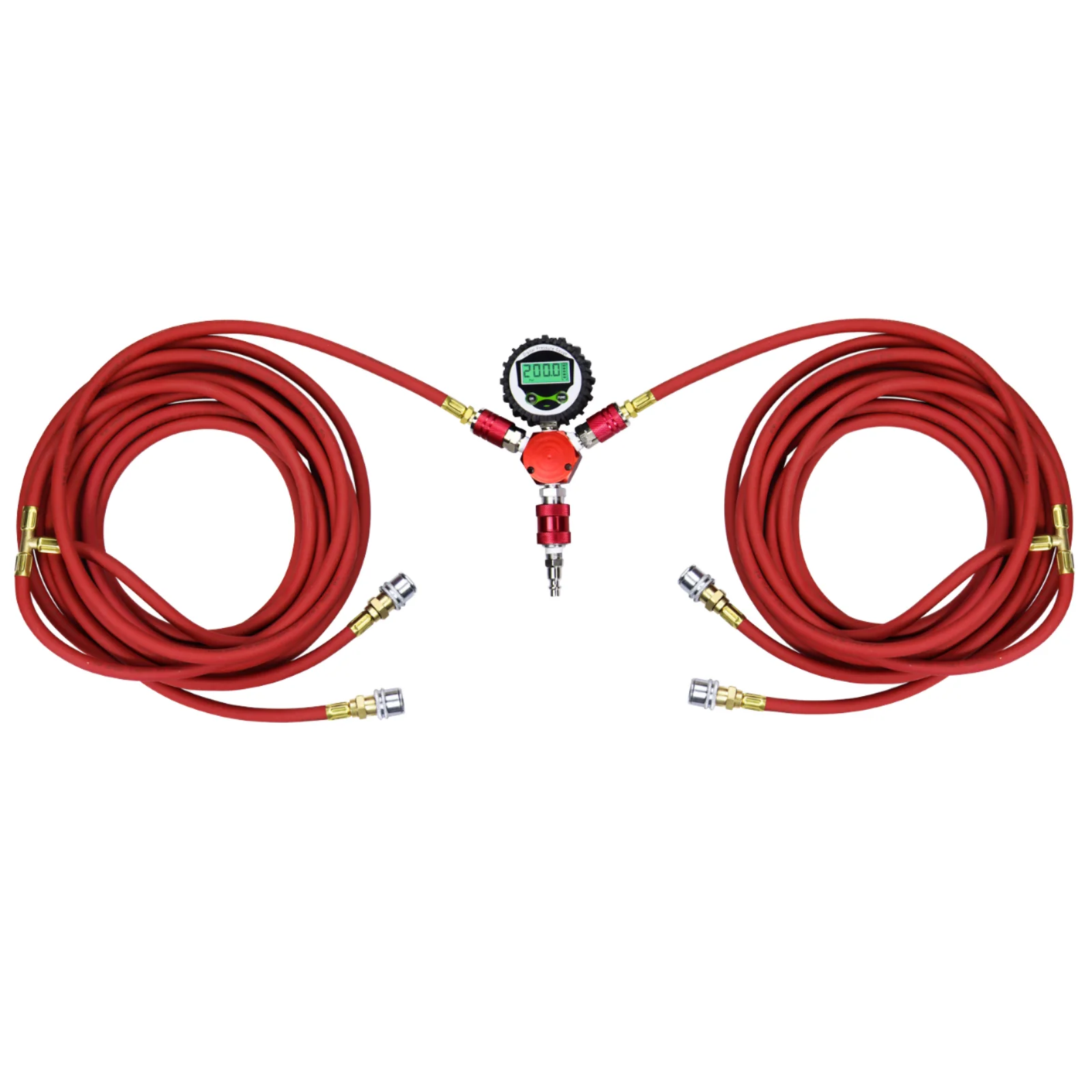 4 * 4 tire inflation and deflation system kit with digital gauge with on-off valve