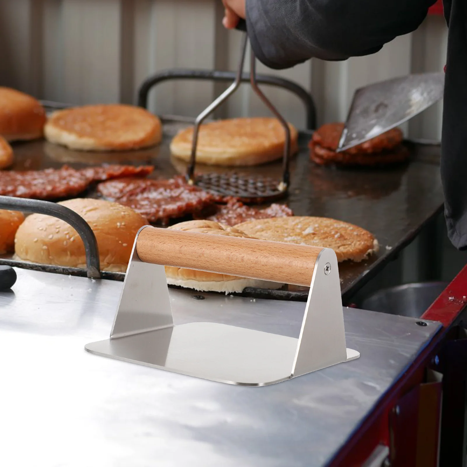 

Burger Presser Lightweight Meat Pressing Mold Wear-Resistant Kitchen Accessory for Pastry Cooking Essential Tool