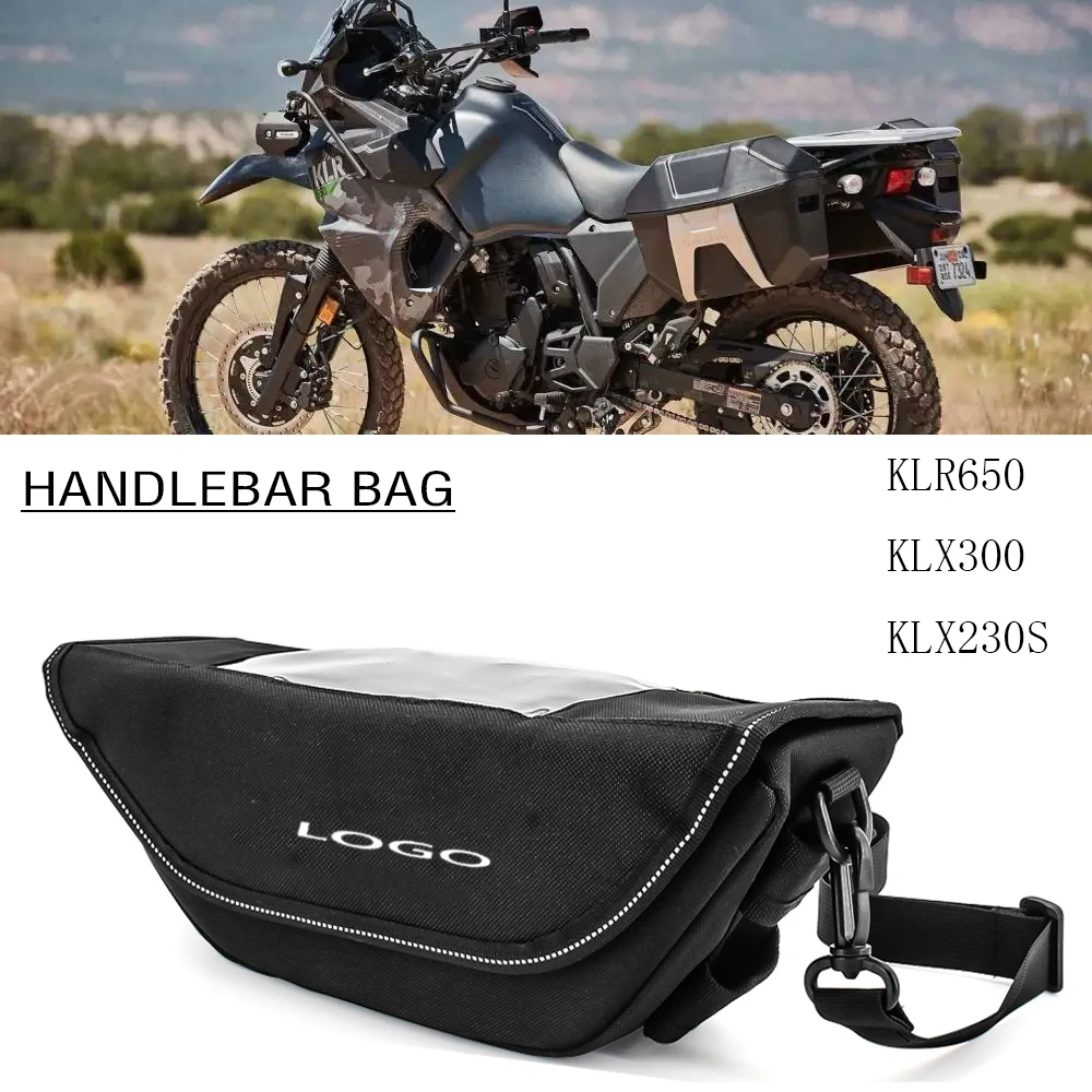 

For Kawasaki KLR650 Adventure ABS KLX300 KLX230S Motorcycle Accessories Waterproof Bag Storage Handlebar bag Travel Tool bag