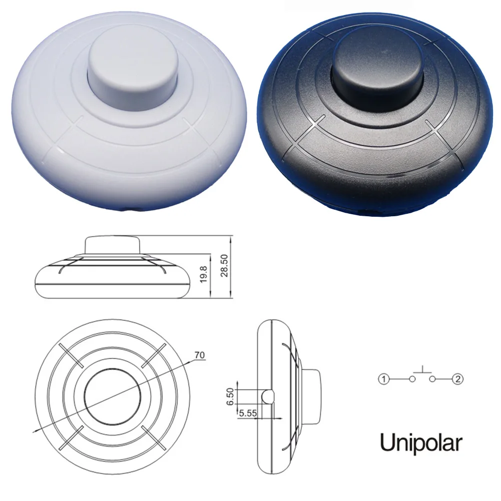 

Встроенный датчик давления для ламп 250В 2А с надежным зажимным соединением и пластиковым корпусом, подходит для электрических устройств