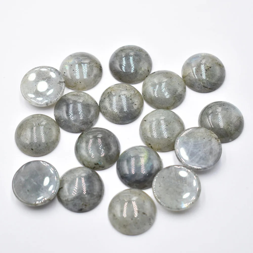 Großhandel 24 Stück/Los Bestseller Hochwertige Opal-Malachit-Tigerauge Naturstein Gemischte Runde Cabochons 20mm Kostenloser Versand – Detail 21