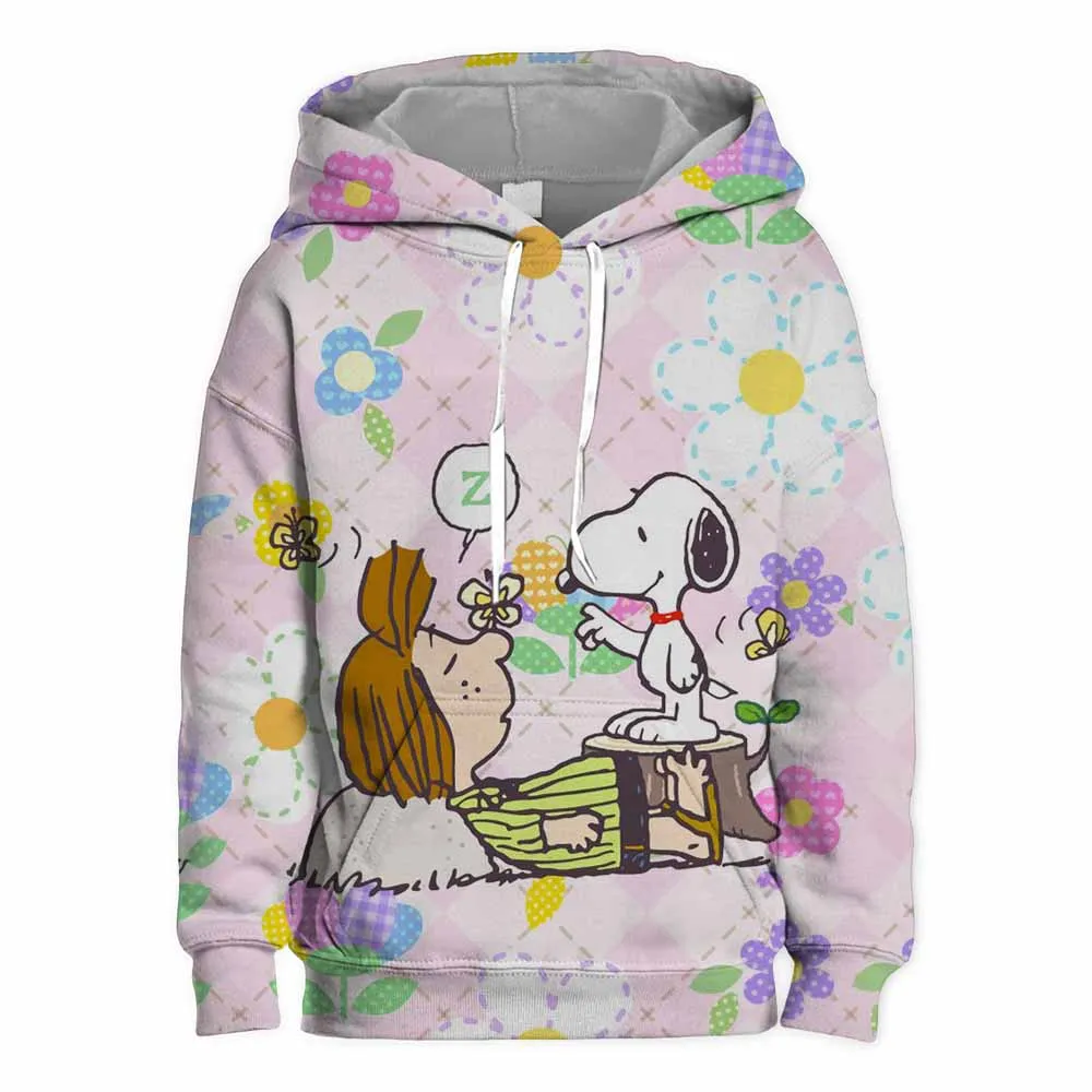 Boys and girls fall new fashion Snoopy cartoon cartoon children's pullover printed children's hoodie baby sweatshirt clothes