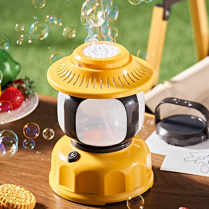 

Cute Bubble Machine Toy LED Bubble Blower For Kids Camping Automatic Bubbles Summer Outdoor Party Fun Electric Bubble Machine