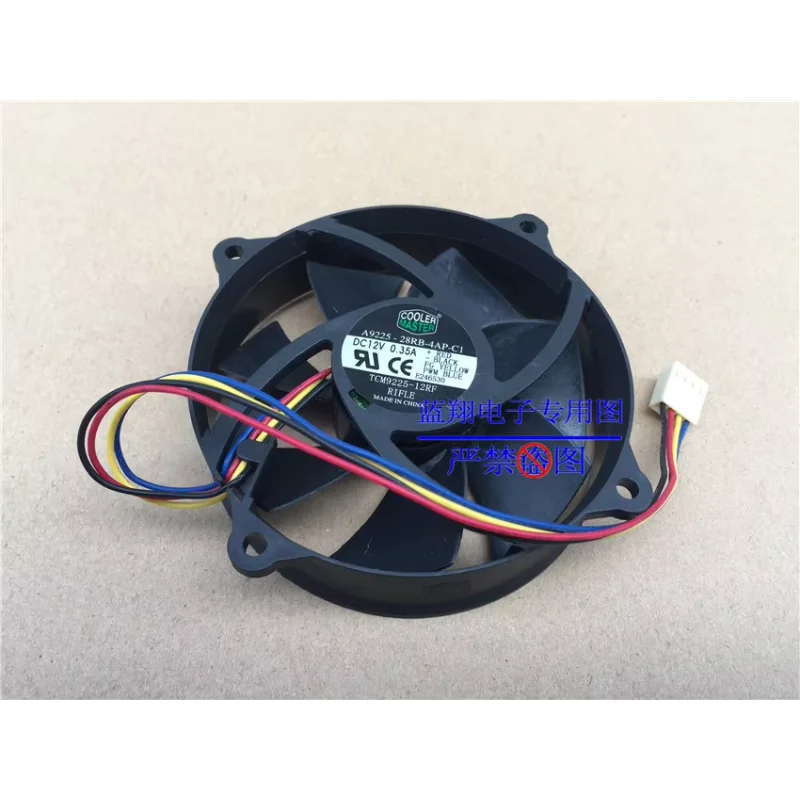 Cooling Master A9225-28RB-4AP-C1 Server Cooling Fan DC 12V 0.60A 95x95x25mm 4-wire